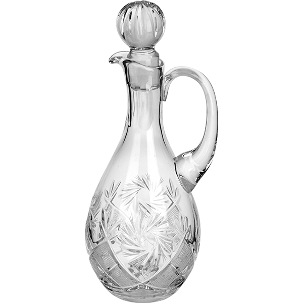 Графин с ручкой;хрусталь;0,5л;,H=25,B=11,5см;прозр. Графин с ручкой;хрусталь;0,5л;,H=25,B=11,5см;прозр.