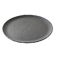Блюдо для пиццы «Базальт»;керамика;D=285,H=20мм;черный,матовый