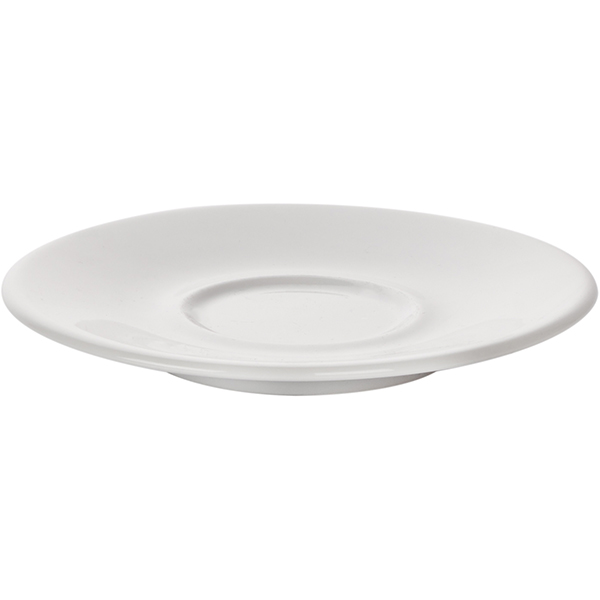 Блюдце «Паула»;фарфор;D=14/5,H=2см;белый