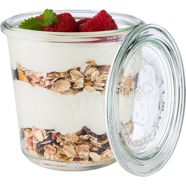 Банка для подачи «Вэк» с крышкой;стекло;290мл;D=9,H=9см