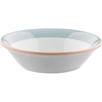 Салатник «Рио Грин»;фарфор;D=16,5см;белый,зелен.