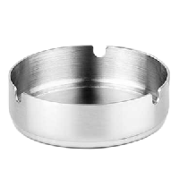 Пепельница;сталь нерж.;D=10,H=3см;металлич.