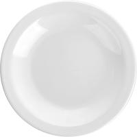 Тарелка глубокая «Отельер»;стекло;300мл;D=22,5см;белый