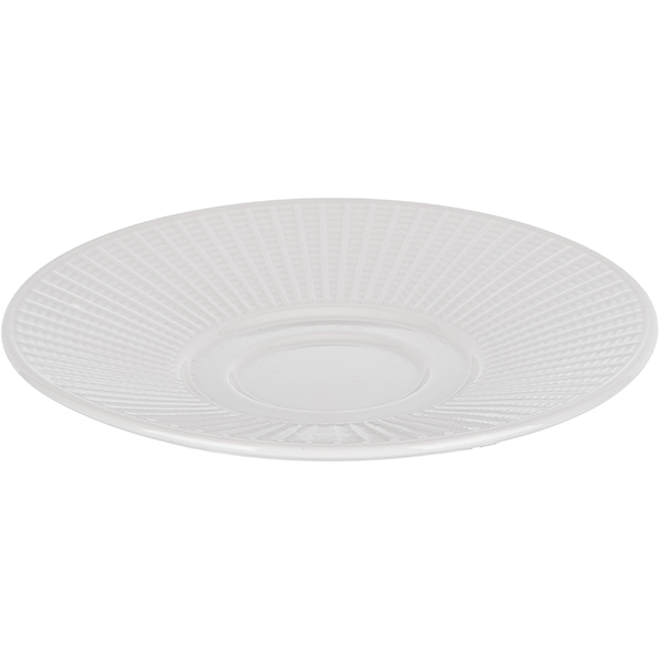 Блюдце «Виллоу»;фарфор;D=153/47мм;белый