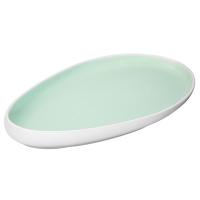 Блюдо для подачи «Нинфа»;фарфор;,H=35,L=325,B=180мм;белый,глянц.