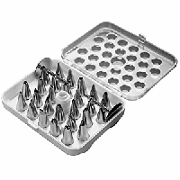 Набор кондитерских насадок[29шт];сталь нерж.;,H=40,L=165,B=130мм;металлич.
