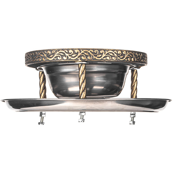 Набор для подачи саджа без крышки 2 предмета;сталь нерж.,тефлон;D=34,H=23см;золотой