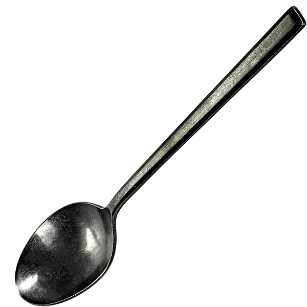 Ложка десертная «Пьюр»;сталь нерж.;,L=182,B=37мм;антрацит