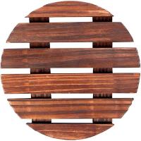 Подставка под горячее круглая;сосна;D=180,H=17мм;коричнев.