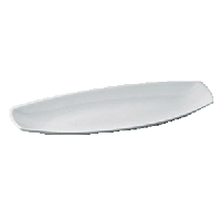 Блюдо «Пати» для багета;фарфор;,H=35,L=350,B=90мм;белый