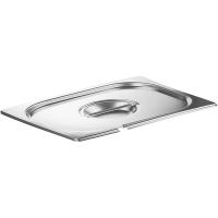 Крышка для гастроемкости с вырезом для ложки GN 1/2;сталь нерж.;,H=3,L=32,B=27см;металлич.