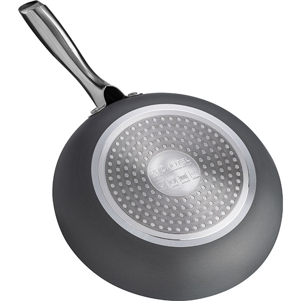 Сковорода «Уитфорд»;алюм.литой,сталь нерж.;1,2л;D=220,H=42мм;граф.,черный