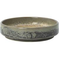 Тарелка «Аврора Революшн Гранит» с бортом;фарфор;бежев.,коричнев.