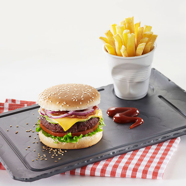 Блюдо для подачи «Базальт»;керамика;D=68,L=330,B=200мм;черный,матовый