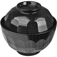 Мисосупница;пластик;320мл;D=95,H=105мм;черный,красный