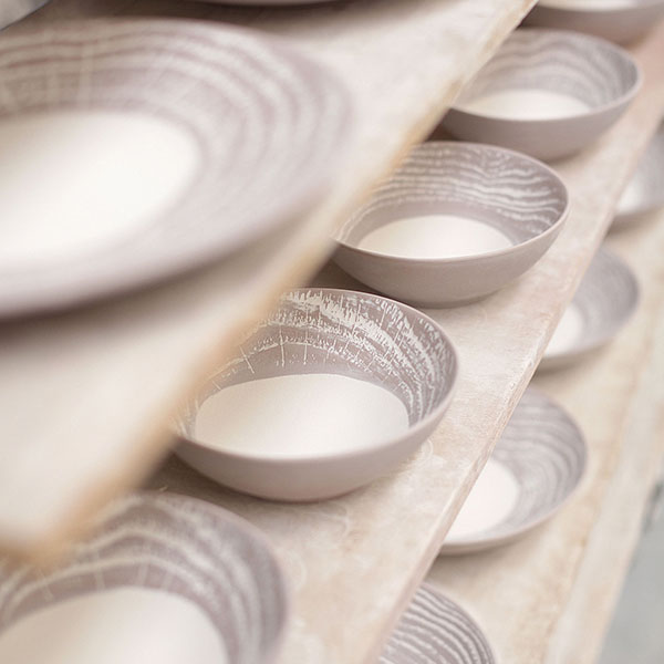 Тарелка «Арборесценс» мелкая;фарфор;D=265,H=30мм;черный,серый