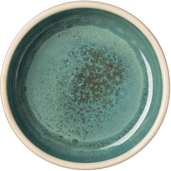 Салатник «Эрбосо Реативо»;фарфор;250мл;D=13,H=4см;бирюз.,бежев.