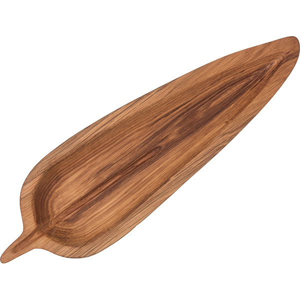 Блюдо «Ива» светлый дуб;,H=3,L=44,B=13см