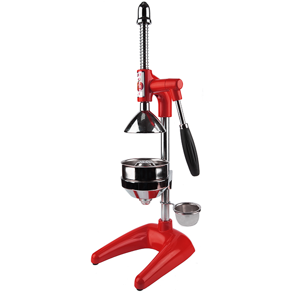 Пресс для цитрусовых и граната;сталь нерж.;D=11,H=49,L=24,B=19см;красный