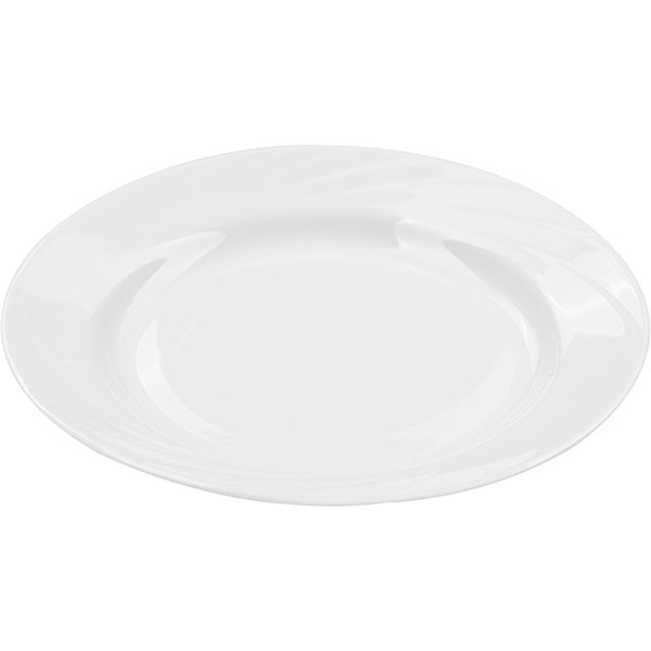 Тарелка «Голубка» мелкая;фарфор;D=24см;белый