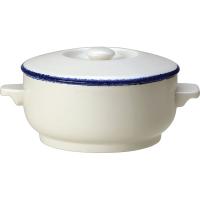 Чашка бульонная «Блю дэппл»;фарфор;450мл;D=12,H=6,L=17см;белый,синий