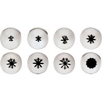 Набор кондитерских насадок[8шт];сталь нерж.;D=17,H=30,L=115,B=60мм;металлич.