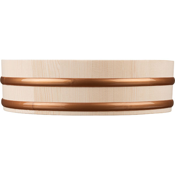 Кадка д/риса;бамбук,пластик;D=270,H=75мм;бежев.