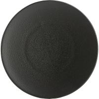 Тарелка «Экинокс» мелкая;керамика;D=215,H=25мм;черный