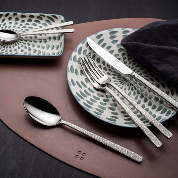 Ложка чайная «Водопад Сардиния»;хромоник. сталь;,L=14,9см;металлич.