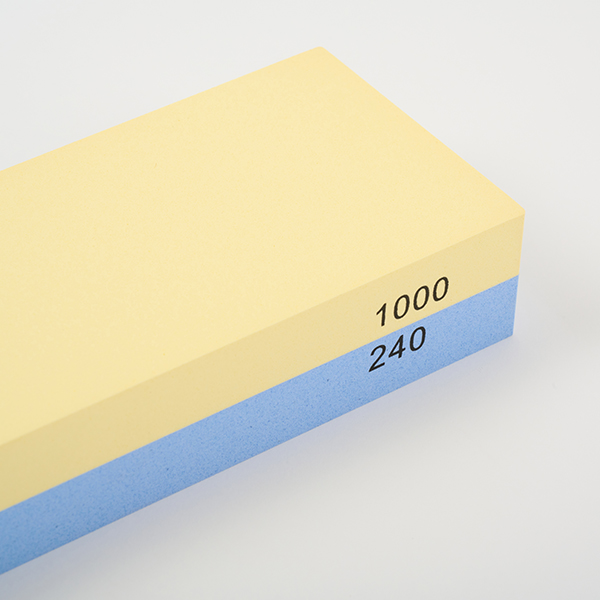 Камень точильный абразивность 240/1000;бежев.,голуб.