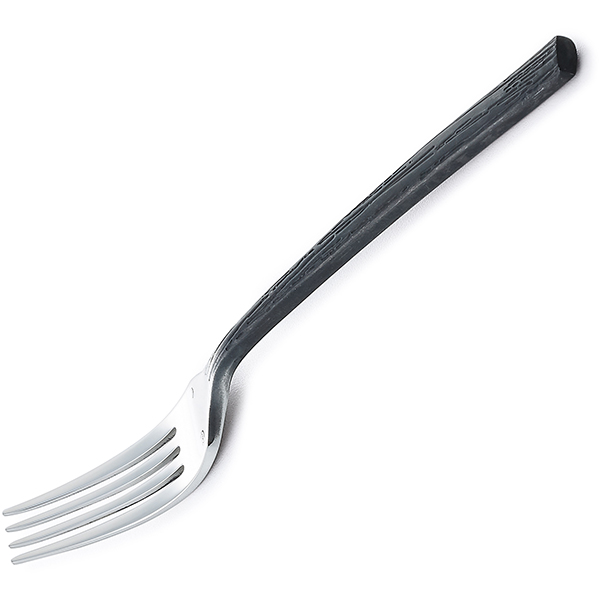 Вилка десертная;сталь нерж.;,L=18,3см;черный,металлич.