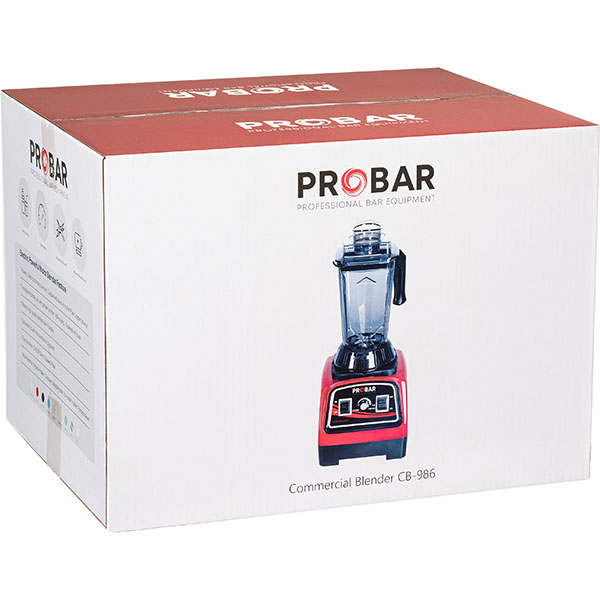 Блендер «CB-986»;пластик;2,5л;,H=53,5,L=28,B=27,5см;1,3Квт;красный,черный