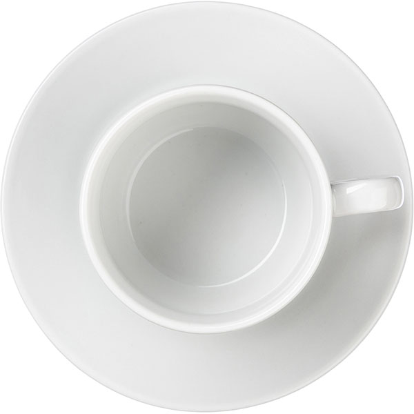 Чайная пара «Экспресс»;фарфор;220мл;D=75/143,H=75мм;белый