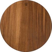 Доска для подачи без выемки;дуб;D=40,H=2см;древесн.