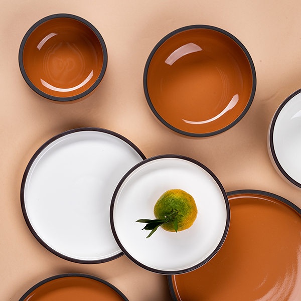 Салатник «Блисс»;фарфор;0,6л;D=140,H=65мм;оранжев.