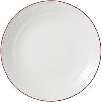 Тарелка «Бид Марун Бэнд»;фарфор;D=28,5см;белый,бордо
