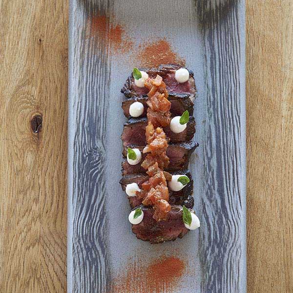 Блюдо «Арборесценс» прямоугольное;керамика;,L=30,B=12см;черный,серый