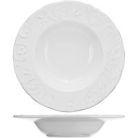 Тарелка для пасты «Фестон»;керамика;350мл;D=24см;белый