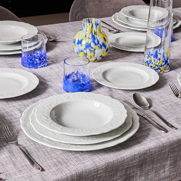 Тарелка «Флер Бьянко» десертная;фарфор;D=22см;белый