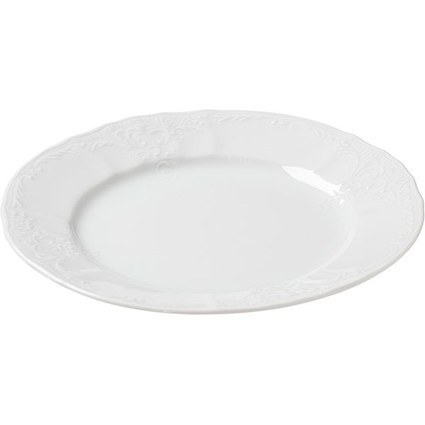 Тарелка десертная «Бернадотт»;фарфор;D=17см;белый