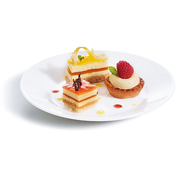 Тарелка «Ресторан»;стекло;D=195,H=20мм;белый