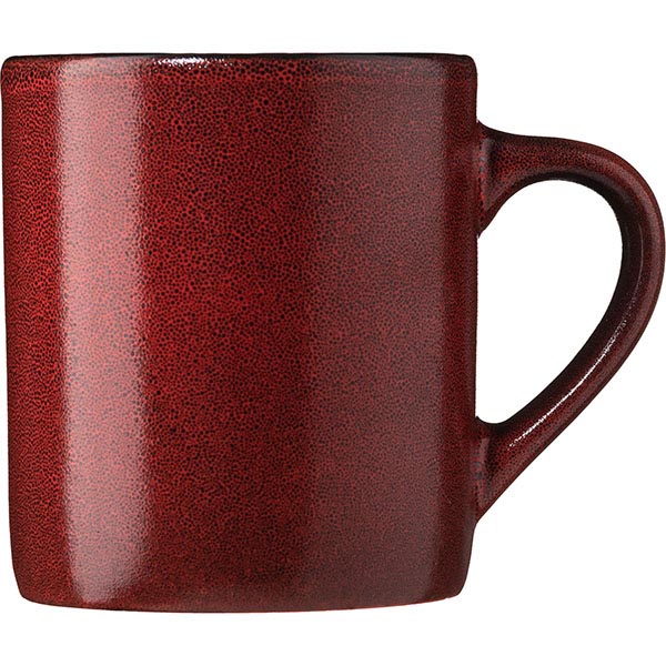 Кружка «Млечный путь красный»;фарфор;350мл;D=90,H=100,L=115мм;черный,красный