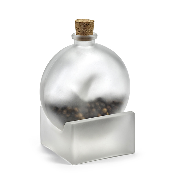 Набор д/ручного перемалывания соли/перца;стекло;,H=105,L=80мм;полупрозр.