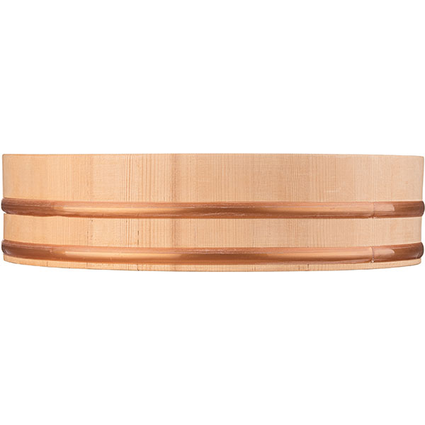 Кадка д/риса;бамбук,пластик;D=33/35,H=10см;бежев.