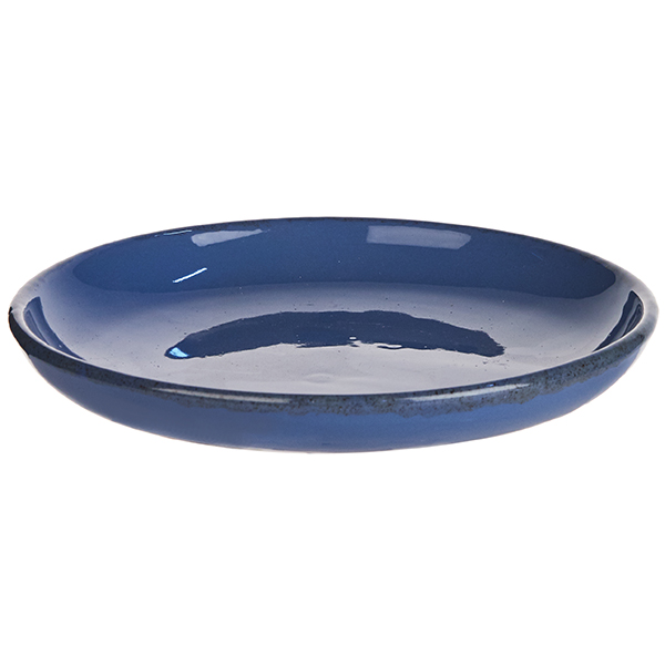 Миска для вторых блюд «Синий крафт»;керамика;D=18см;голуб.