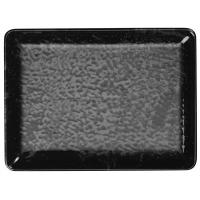 Блюдо «Нанокрем Блэк» прямоугольное;фарфор;,H=23,L=300,B=220мм;черный