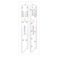 Линейка барная «Чистые Росы» 0,5, 0,7, 1 л;пластик;,L=28,B=2см;белый