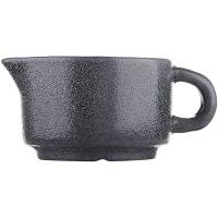 Сливочник «Млечный путь»;фарфор;50мл;D=65мм;черный,серый