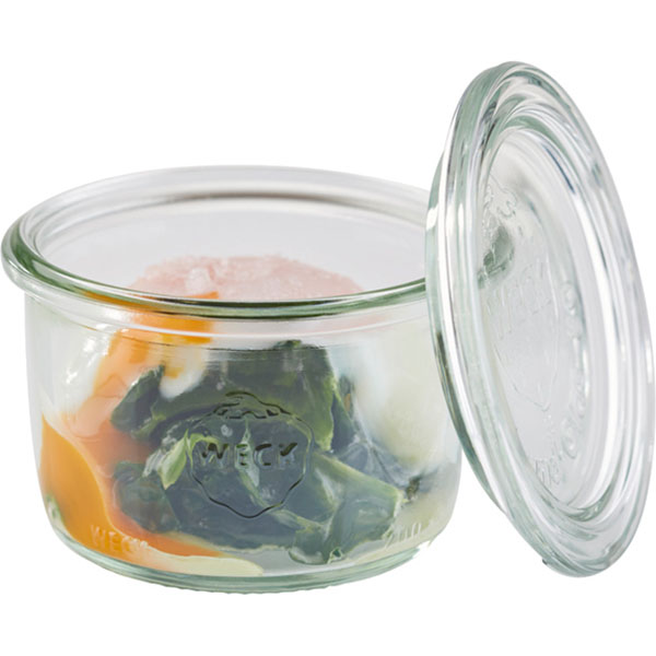 Стакан для подачи с крышкой набор[12шт];стекло;200мл;D=9,H=6см