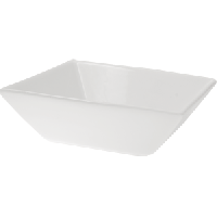 Салатник «Кунстверк» квадратный;фарфор;1,075л;,H=65,L=205,B=205мм;белый